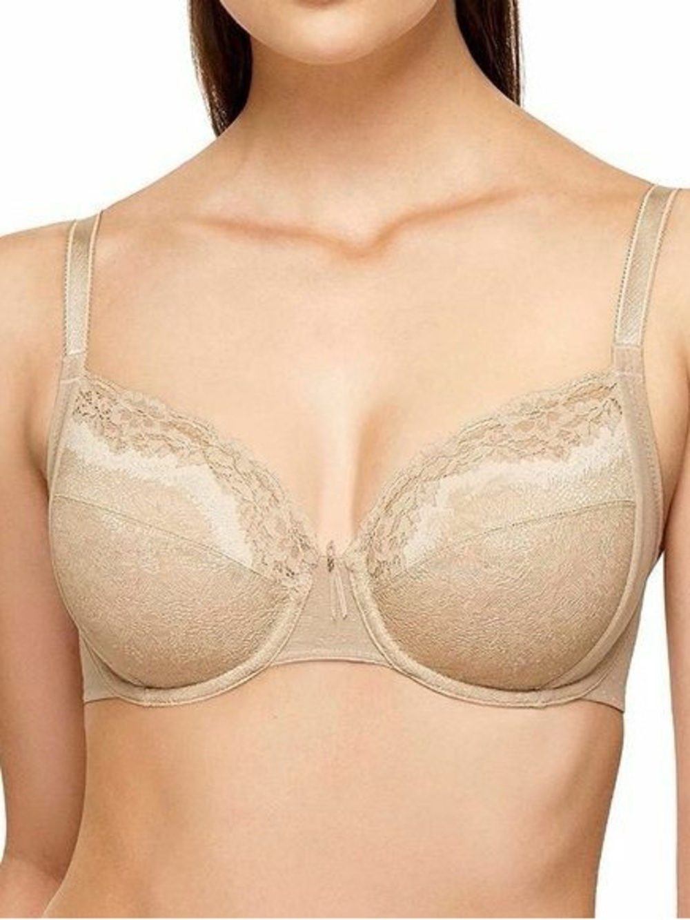 Wacoal 855290 Basic Benefits Full Figure Soft Cup Underwire Lace Bra Size 36C